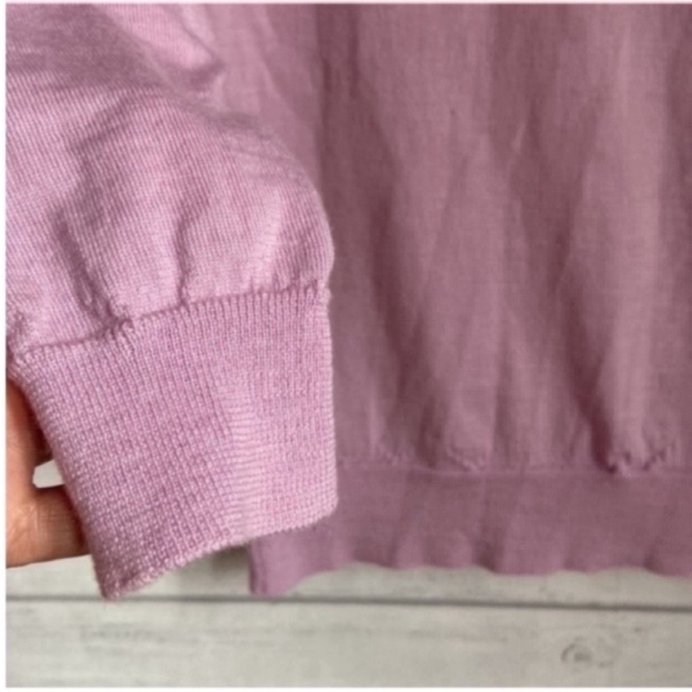 J.Crew Merino Wool Lavender Sweater - Picture 4 of 5